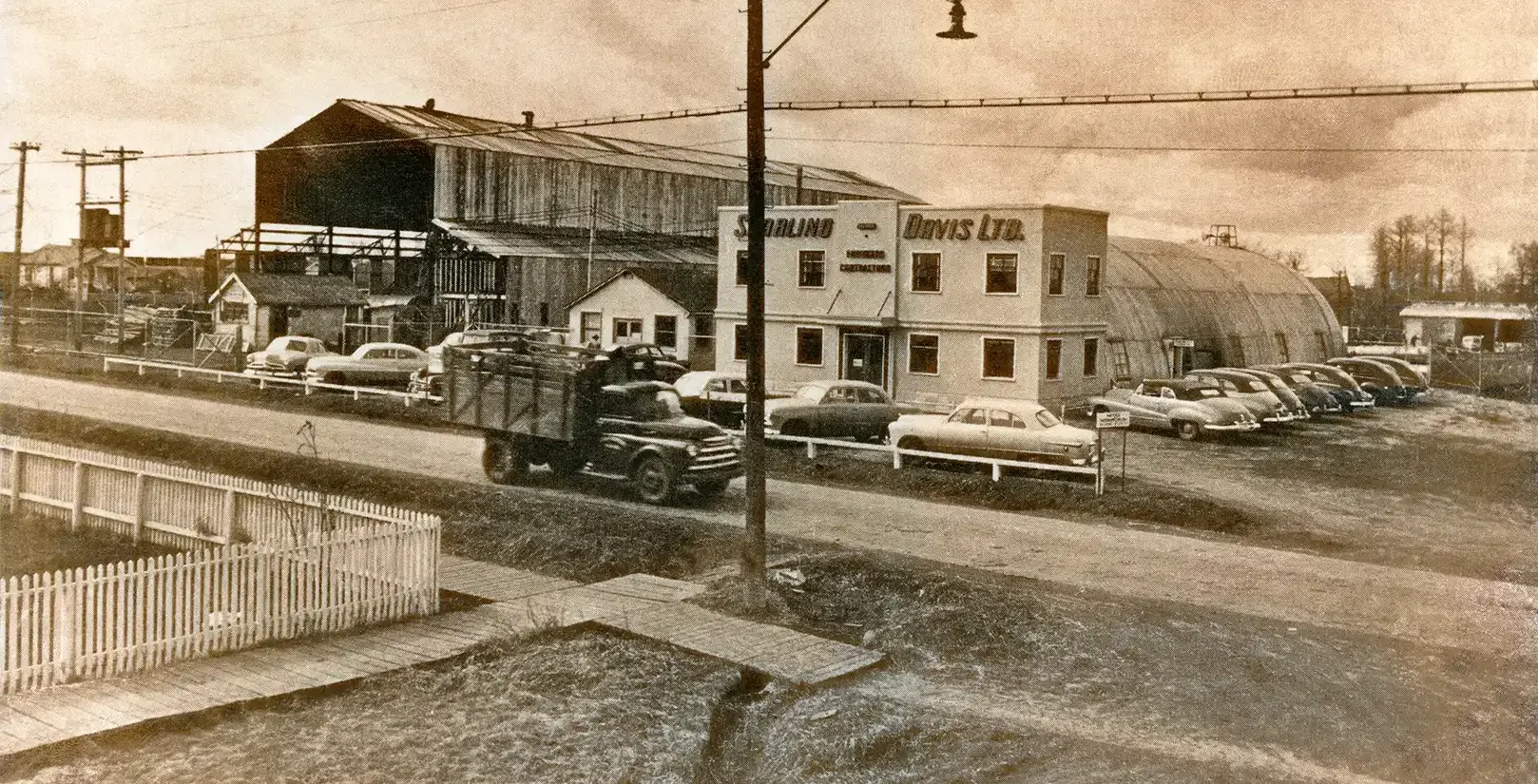 Historic sepia photo of CESSCO property